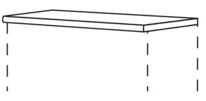 Runner’s Kitchen Abdeckboden, 16 mm stark, für Side- oder Highboard ADB1659 0