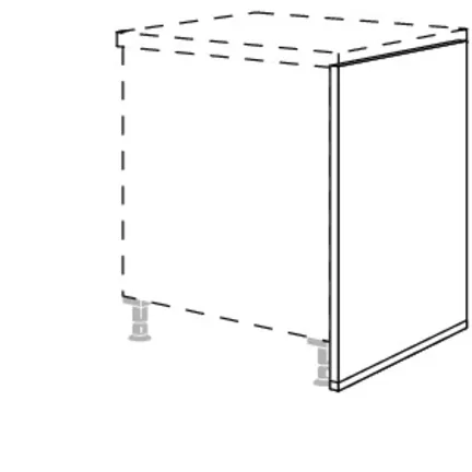 Abschlusswange für Planungen bei 700 mm tiefer Arbeitsplatte UW86-69 Runner’s Kitchen Abschlusswange für Planungen bei 700 mm tiefer Arbeitsplatte UW86-69 1