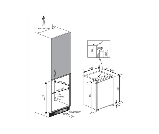 BEKO Integrierter Kühlautomat B1754N B1754N Runner’s Kitchen BEKO Integrierter Kühlautomat B1754N B1754N 1