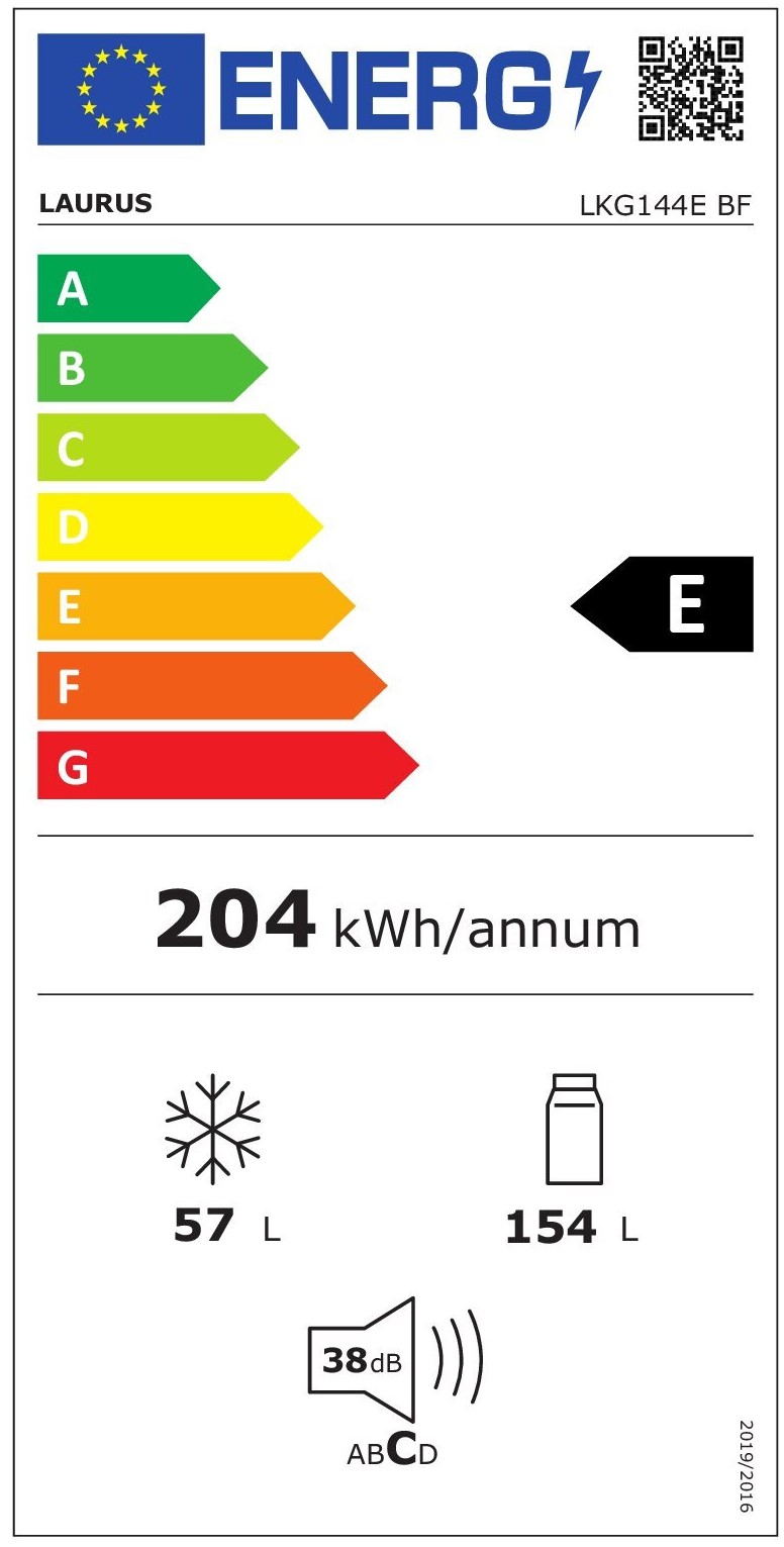 Laurus LKG144E BF Energielabel